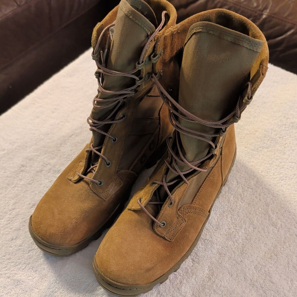 Reebok Spearhead Tactical Combat Boots 13M Coyote Brown Suede CM8899